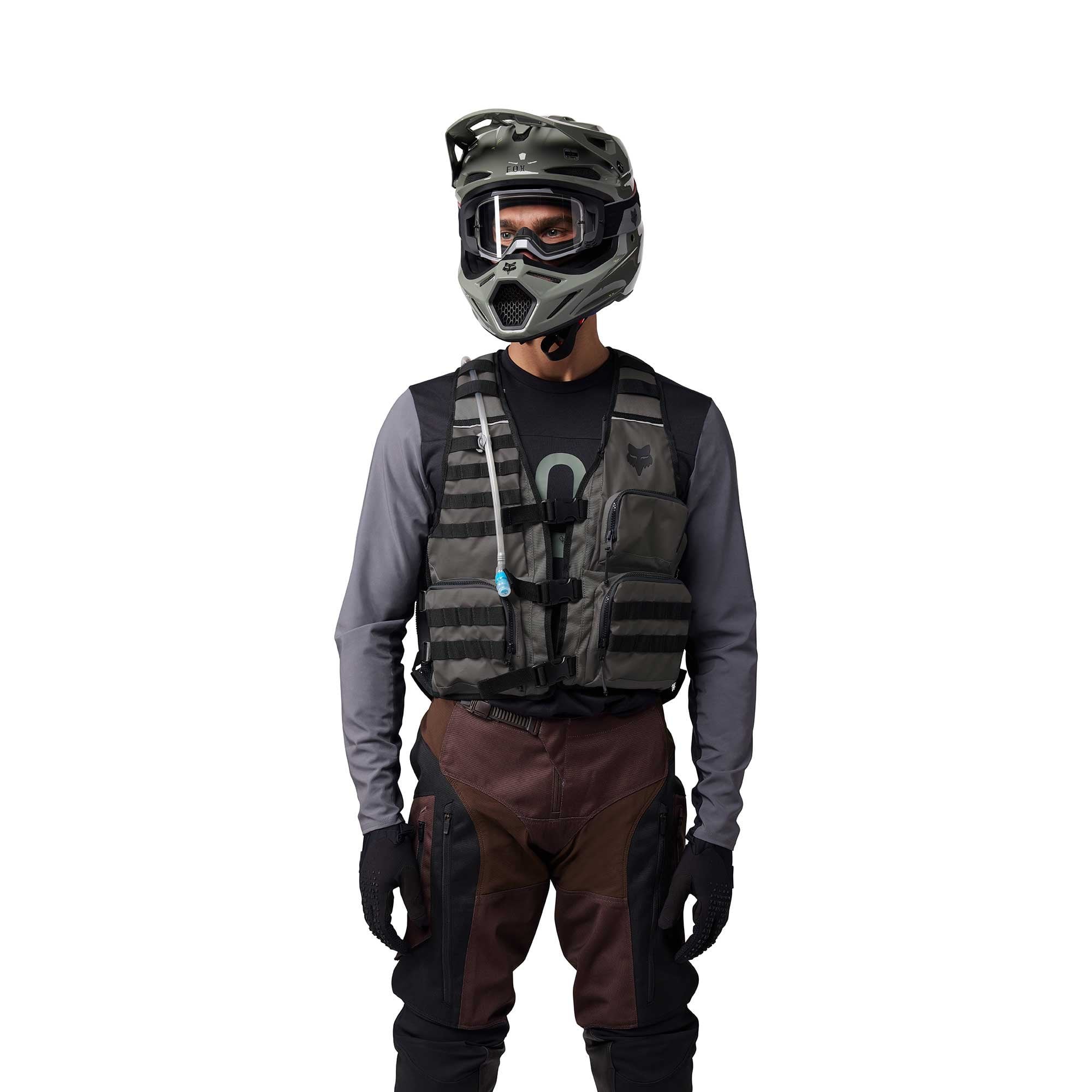 FOX Racing Enduro Vest - LEGION TAC inc 2L HydraPak (Pewter)