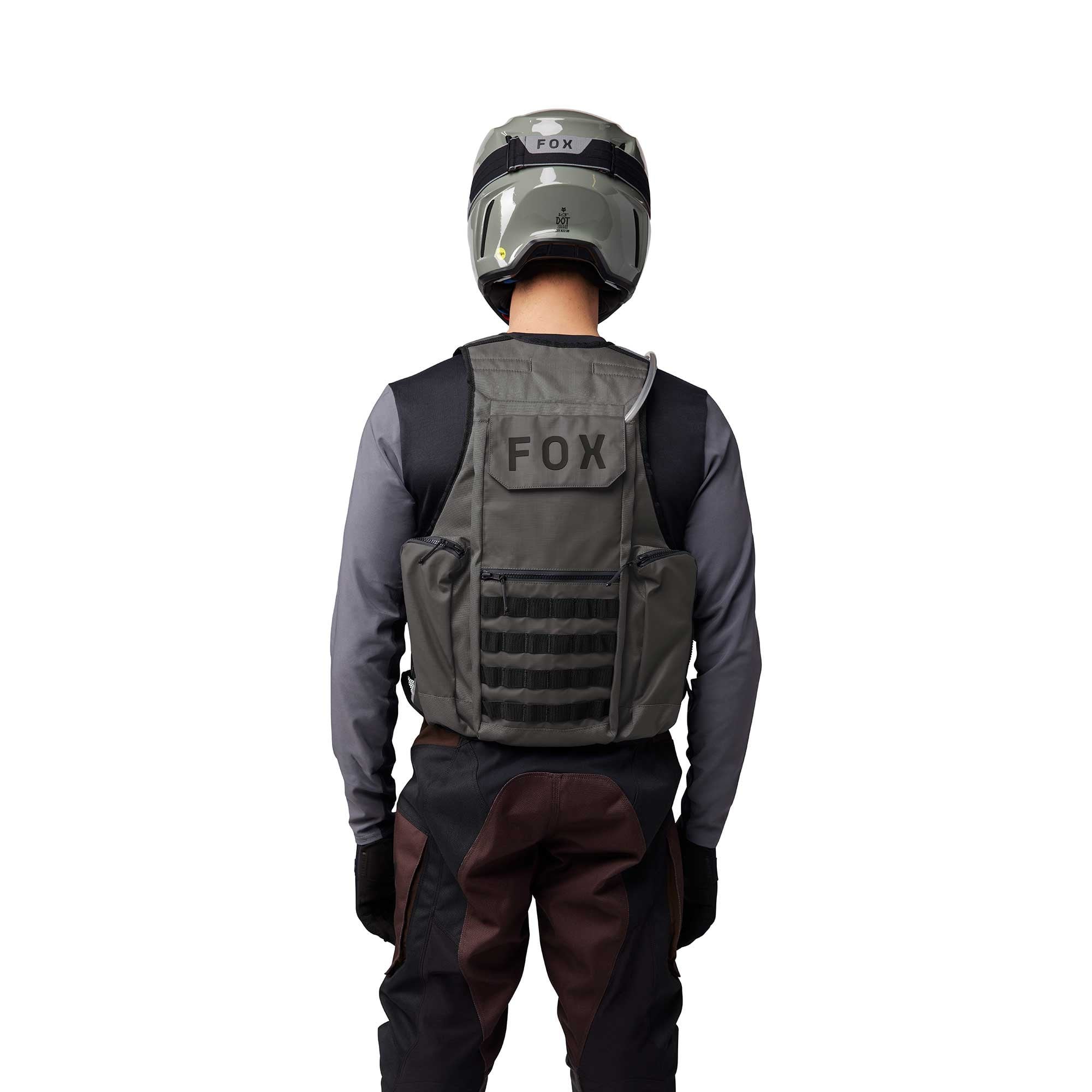 FOX Racing Enduro Vest - LEGION TAC inc 2L HydraPak (Pewter)