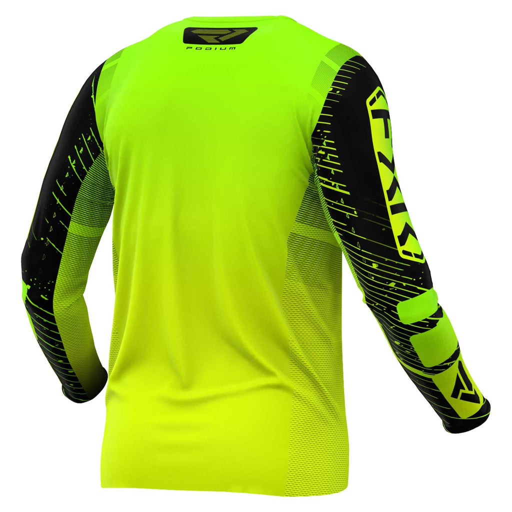 FXR (MX25) Jersey - PODIUM (Hi Vis/Lime/Black)