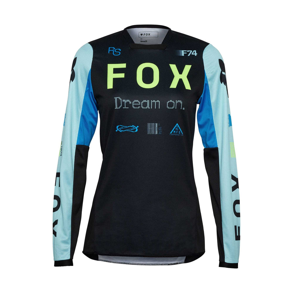 FOX (SALE) Women's MX Jersey & Pant Kit - 180 RACE SPEC (Black/Teal/Blue)