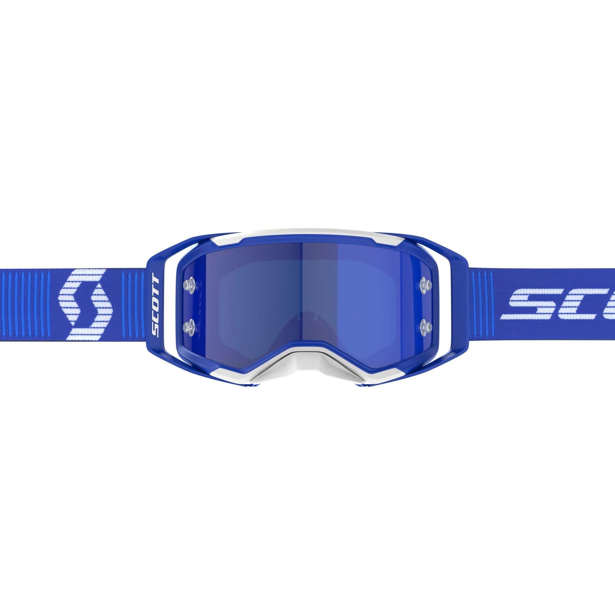 Scott Prospect 2.0 Goggles (Blue/White) Blue Iridium Lens