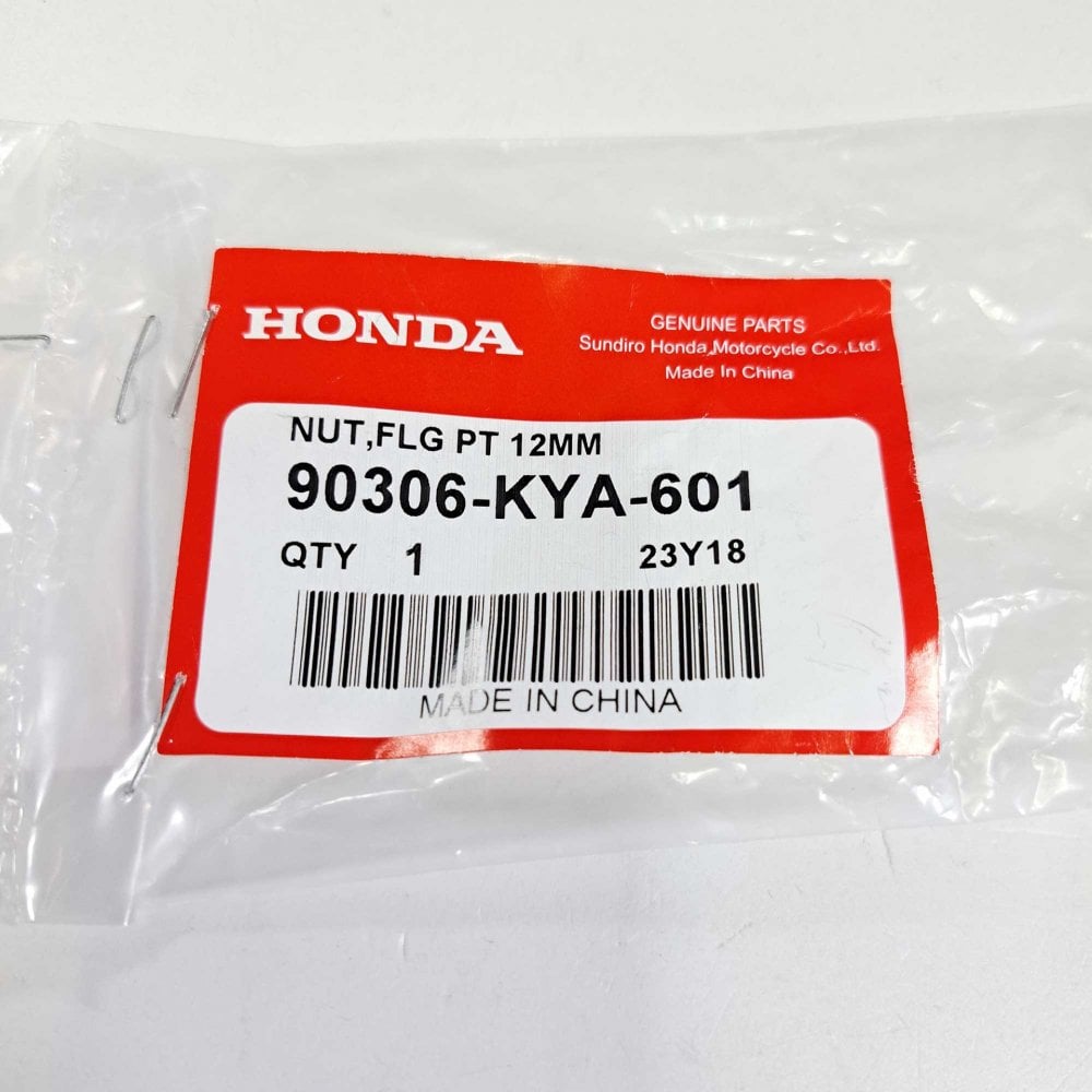 Honda Genuine Part - Flange Nut 12mm, Front Brake - 90306-KYA-601