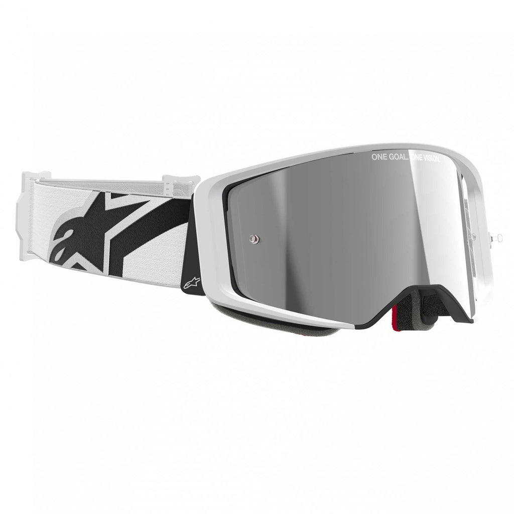 Alpinestars MX | MTB Vision SuperTech Goggles CORP (White) Mirror Silver Lens