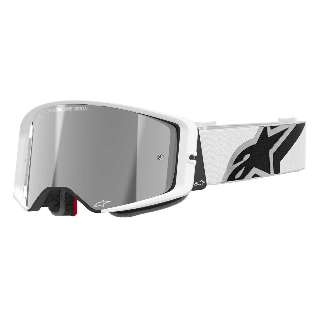 Alpinestars MX | MTB Vision SuperTech Goggles CORP (White) Mirror Silver Lens