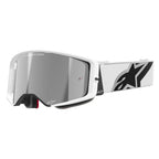 Alpinestars SuperTech CORP Vision MX Goggles (White) Mirror Silver Lens