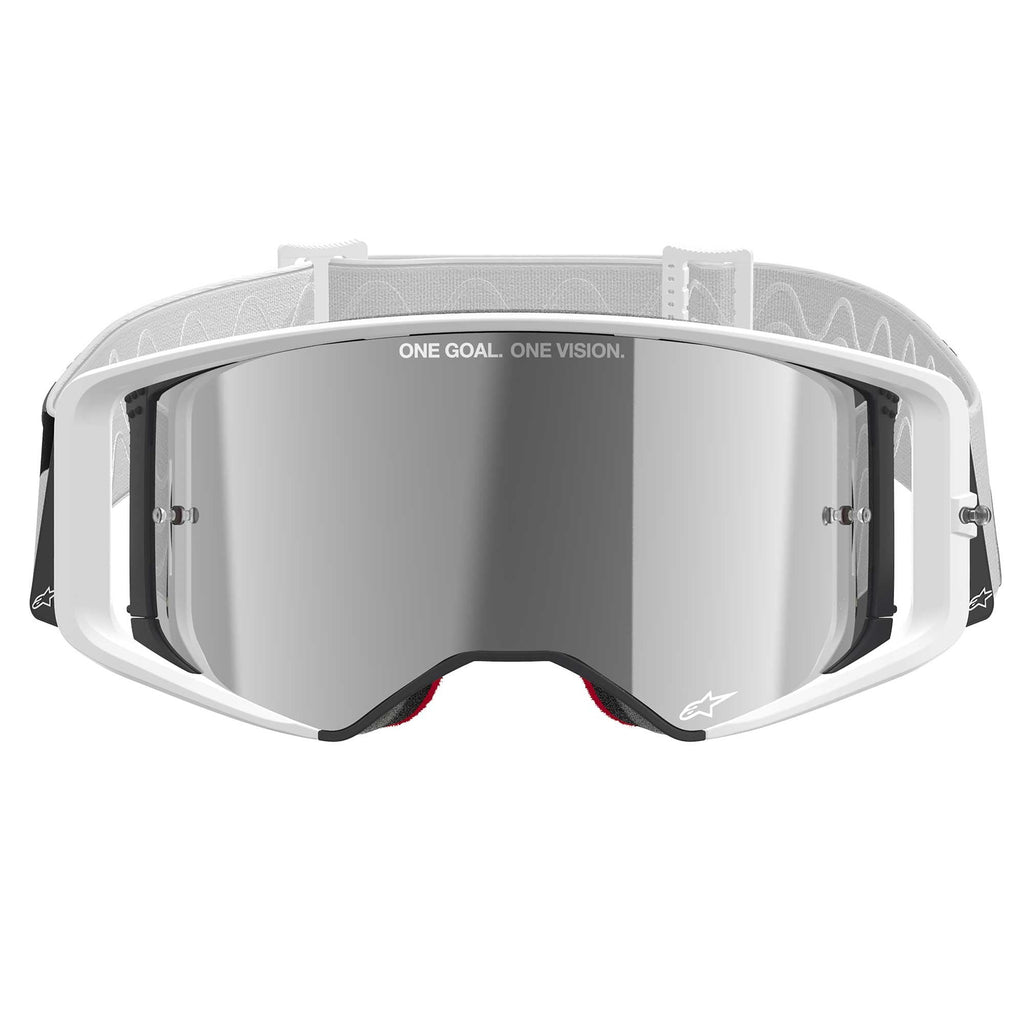 Alpinestars MX | MTB Vision SuperTech Goggles CORP (White) Mirror Silver Lens