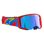 Alpinestars MX | MTB Vision SuperTech Goggles CORP (Red/Blue) Mirror Blue Lens