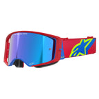 Alpinestars MX | MTB Vision SuperTech Goggles CORP (Red/Blue) Mirror Blue Lens