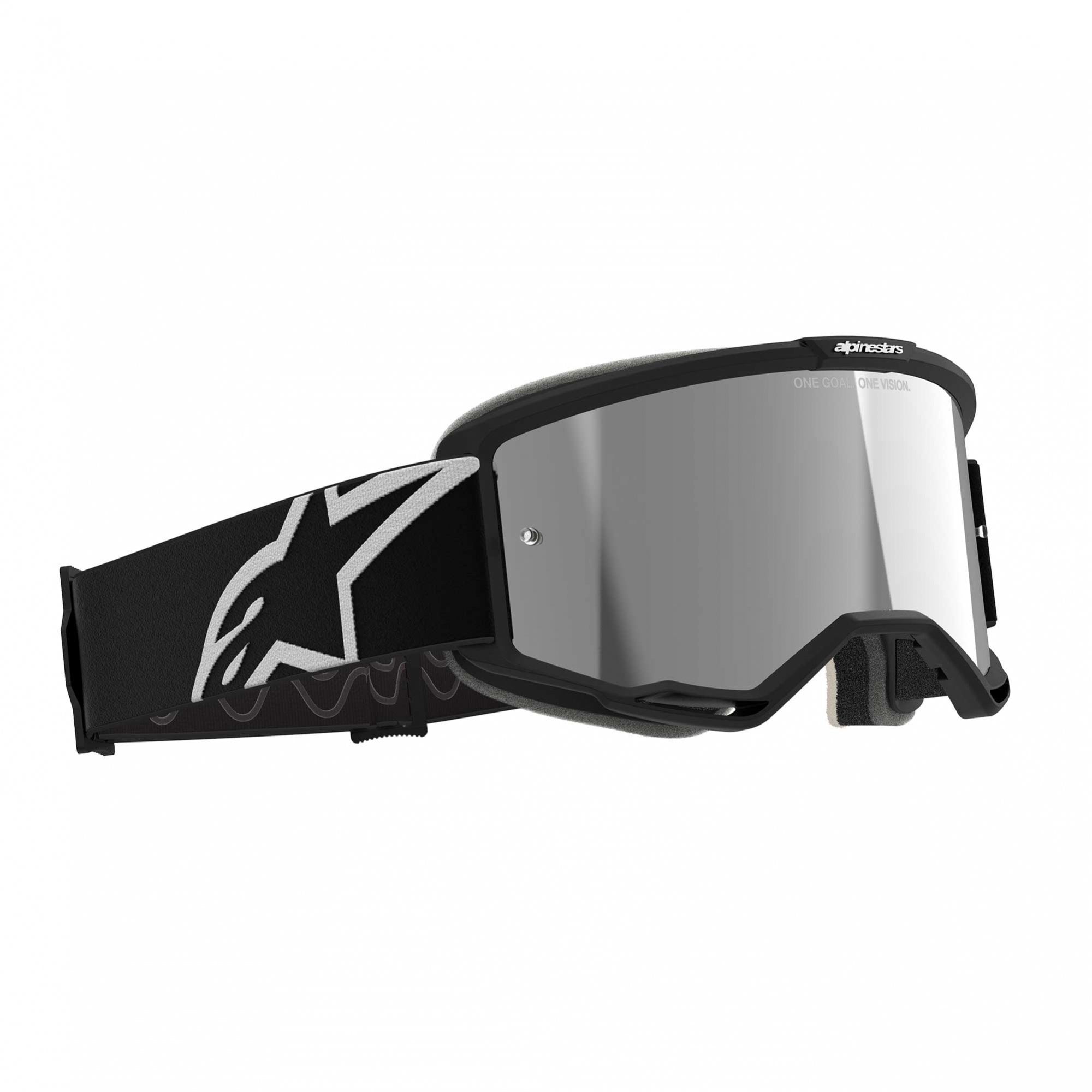 Alpinestars MX | MTB Vision 5 Goggles CORP (Black) Mirror Silver Lens