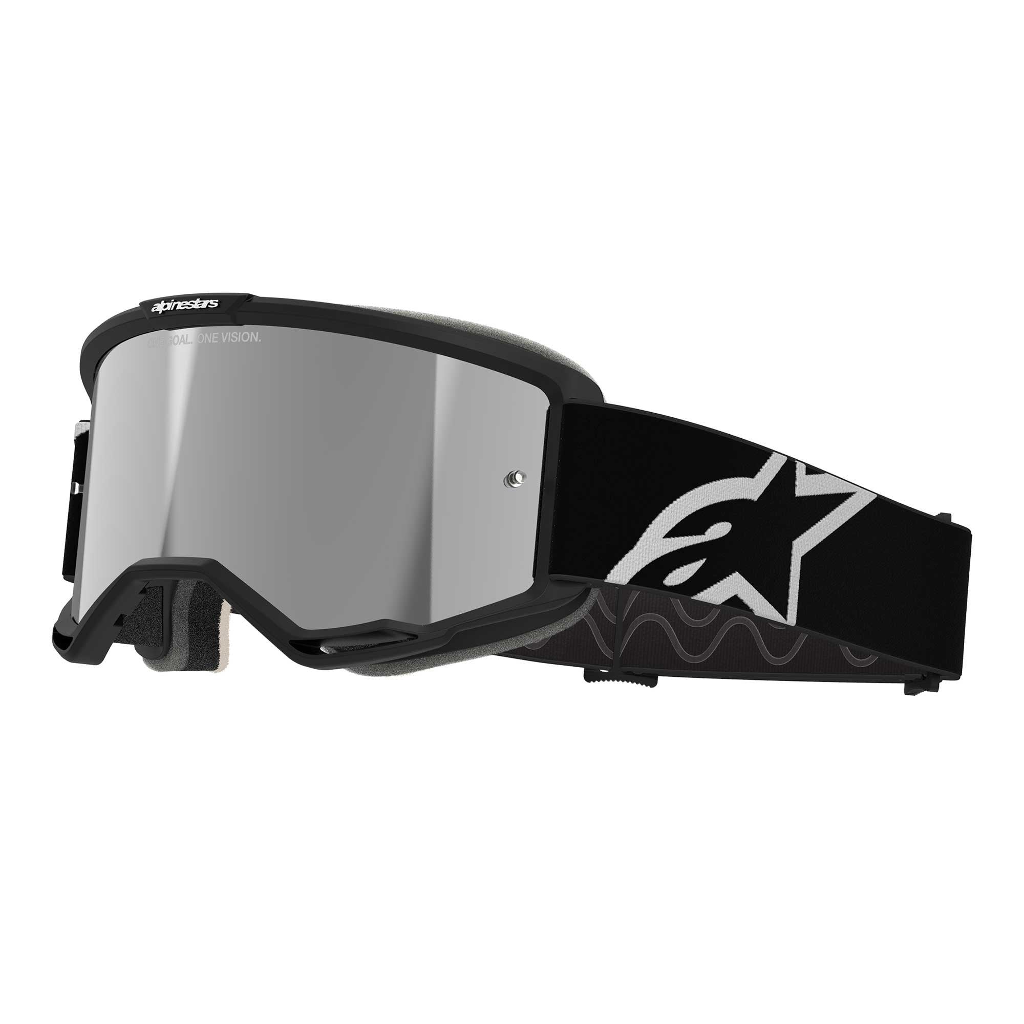 Alpinestars MX | MTB Vision 5 Goggles CORP (Black) Mirror Silver Lens