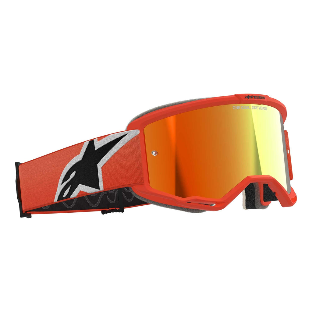 Alpinestars MX | MTB Vision 5 Goggles CORP (Orange) Mirror Red Lens