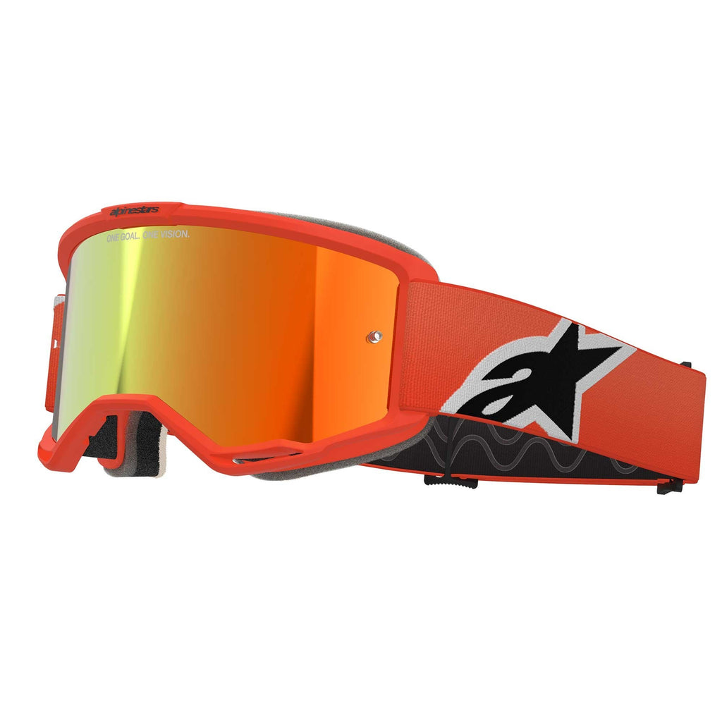 Alpinestars MX | MTB Vision 5 Goggles CORP (Orange) Mirror Red Lens