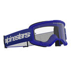 Alpinestars Vision 3 WORDMARK MX Goggles (Blue) Clear Lens