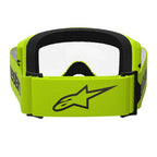 Alpinestars Vision 3 WORDMARK MX Goggles (Yellow Fluo) Clear Lens