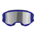 Alpinestars Vision 3 WORDMARK MX Goggles (Blue) Mirror Silver Lens