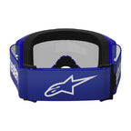 Alpinestars Vision 3 WORDMARK MX Goggles (Blue) Mirror Silver Lens