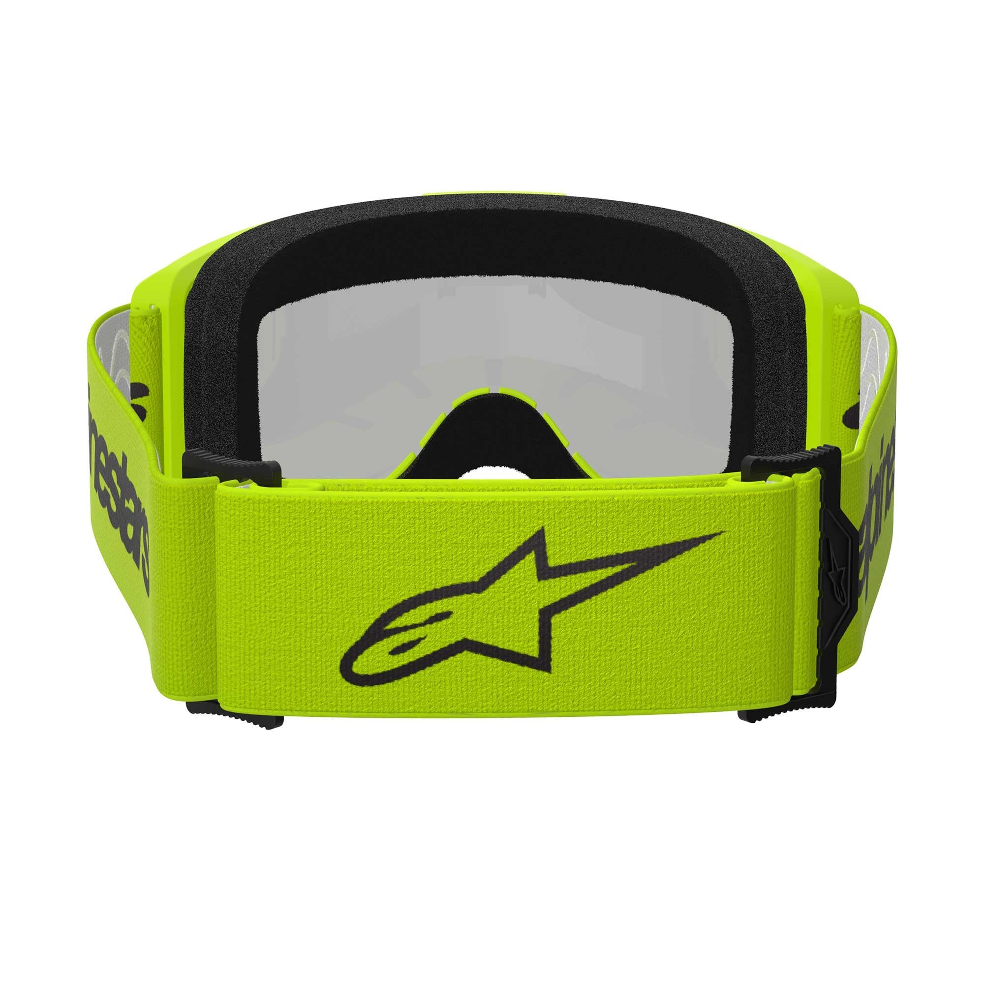 Alpinestars MX | MTB Vision 3 Goggles WORDMARK (Yellow Fluo) Mirror Silver Lens