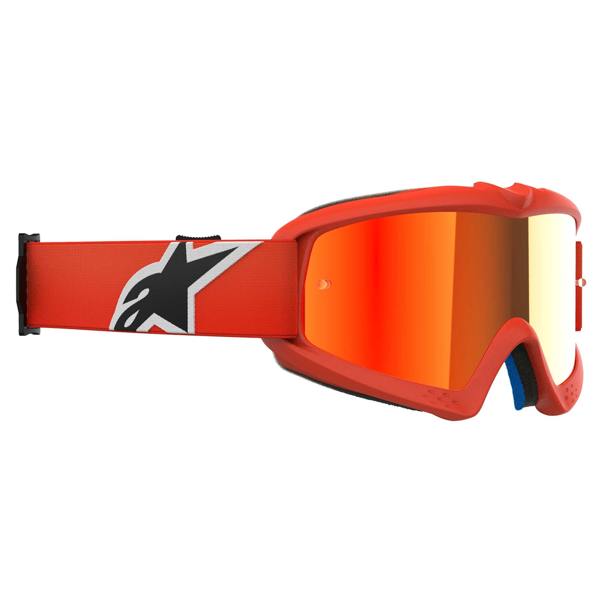 Alpinestars Youth Vision Goggles - CORP (Orange) Mirror Red Lens