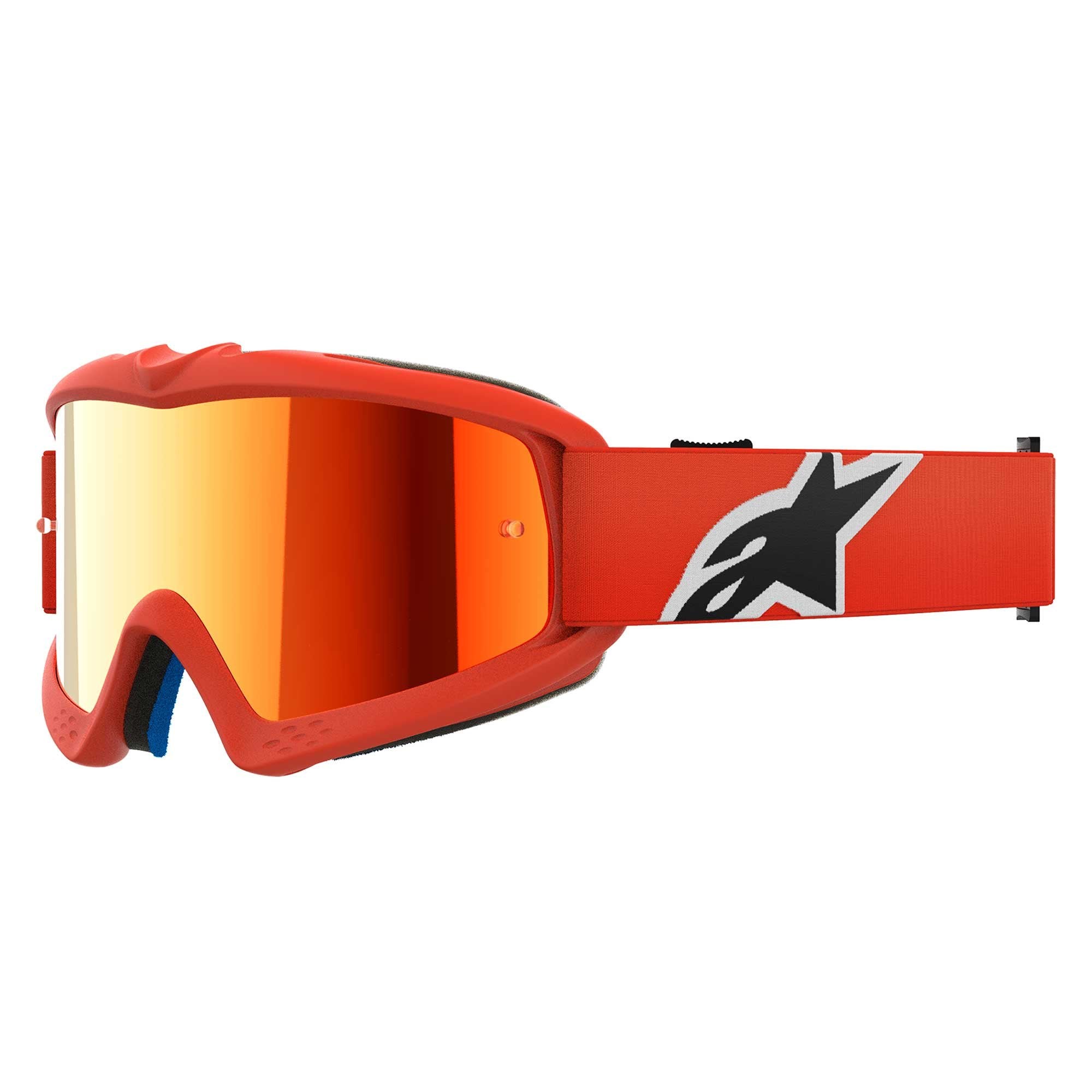 Alpinestars Youth Vision Goggles - CORP (Orange) Mirror Red Lens