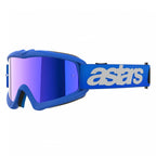 Alpinestars Youth Vision BLAZE MX Goggles (Blue) Mirror Blue Lens
