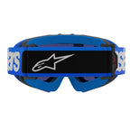 Alpinestars Youth Vision BLAZE MX Goggles (Blue) Mirror Blue Lens