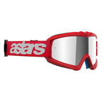 Alpinestars Youth Vision BLAZE MX Goggles (Red) Mirror Silver Lens