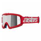Alpinestars Youth Vision BLAZE MX Goggles (Red) Mirror Silver Lens