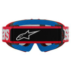 Alpinestars Youth Vision BLAZE MX Goggles (Red) Mirror Silver Lens
