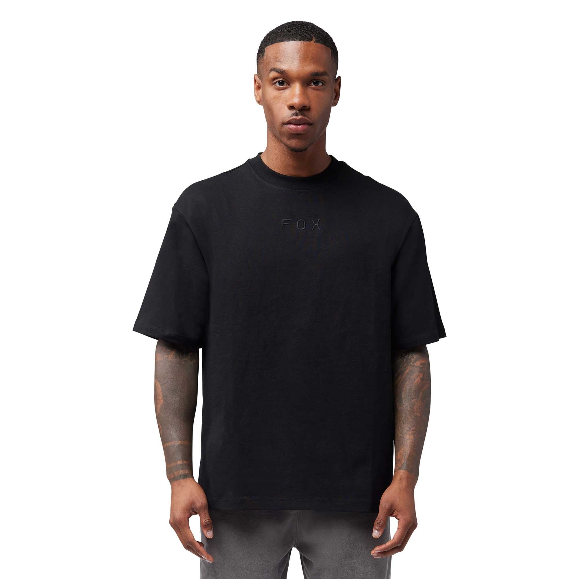 FOX Racing Mens T-Shirt - WORDMARK Oversized SS TEE (Black)