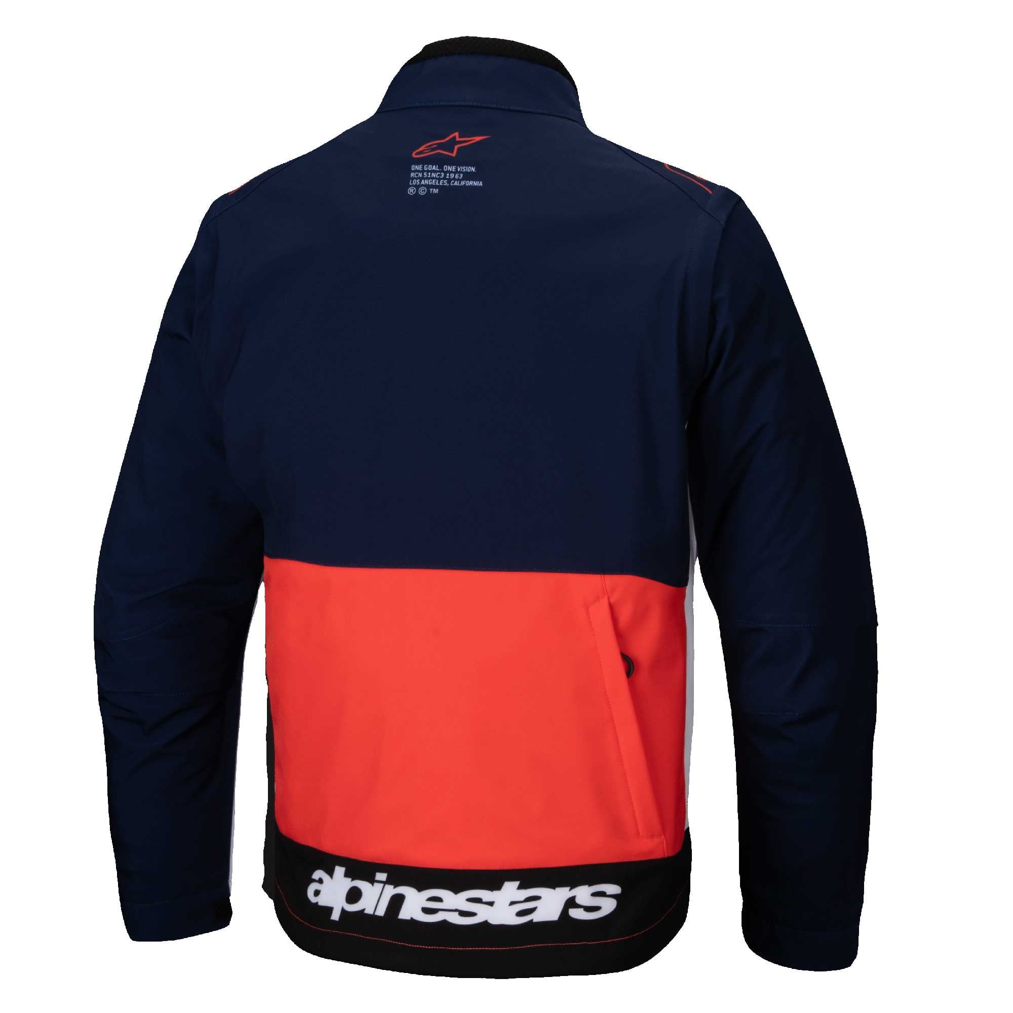 Alpinestars (MX26) Enduro Jacket  - Lite-Dura Softshell (Navy/Hot Orange/White)
