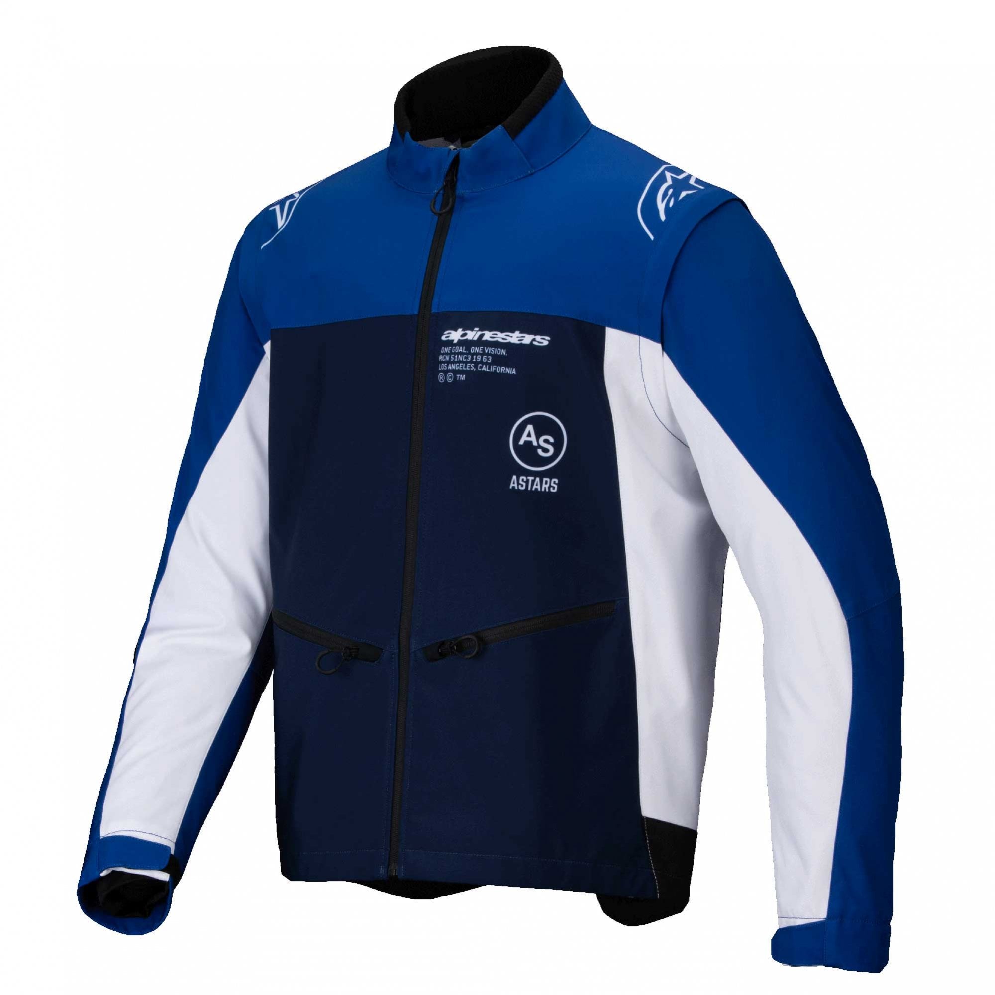 Alpinestars (MX26) Enduro Jacket  - Lite-Dura Softshell (Navy/Bright Blue/White)