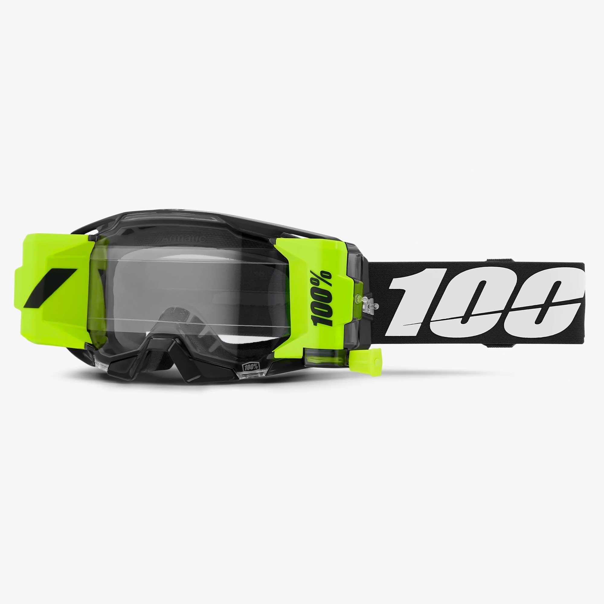 100% MX | MTB Goggles - Armatic FORECAST Roll-Off System (BLACK)