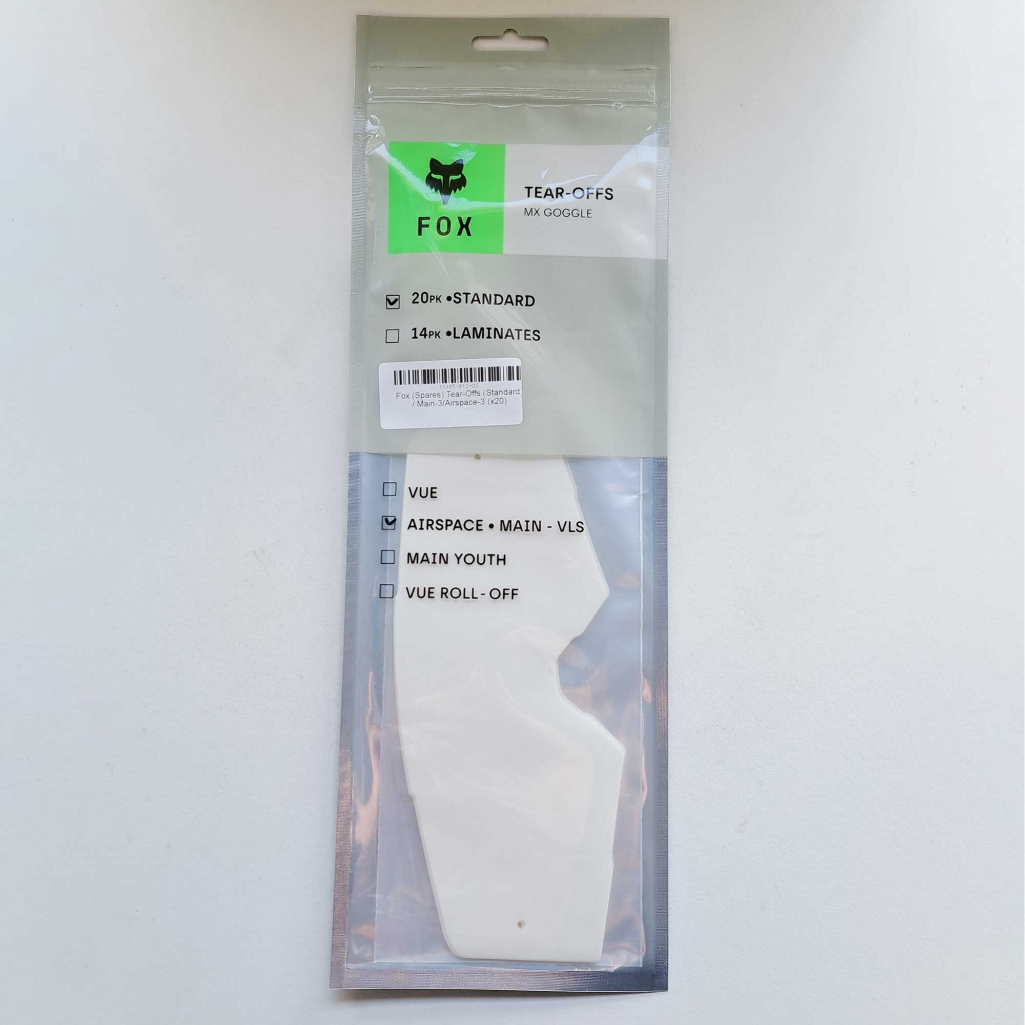 Fox (Spares) Tear-Offs (Standard)