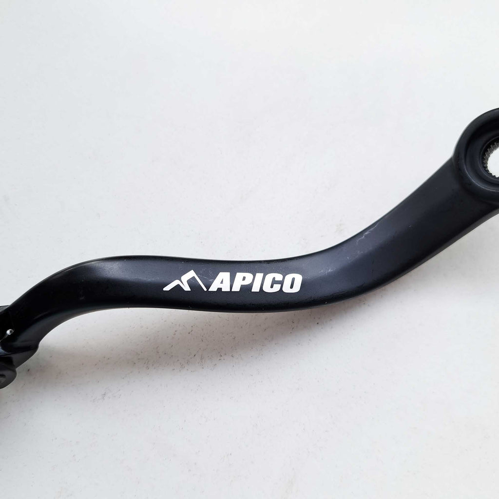 Apico - Gear Lever - Elite - KTM SX250 17-22, EXC250/300 17-23, Husqvarna TC250 17-22, TE250/300 17-23, TX300 17-22, Gas Gas MC250 22-23, EC250/300 21-23, EX250 22-23, EX300 20-23 - Black w/Red