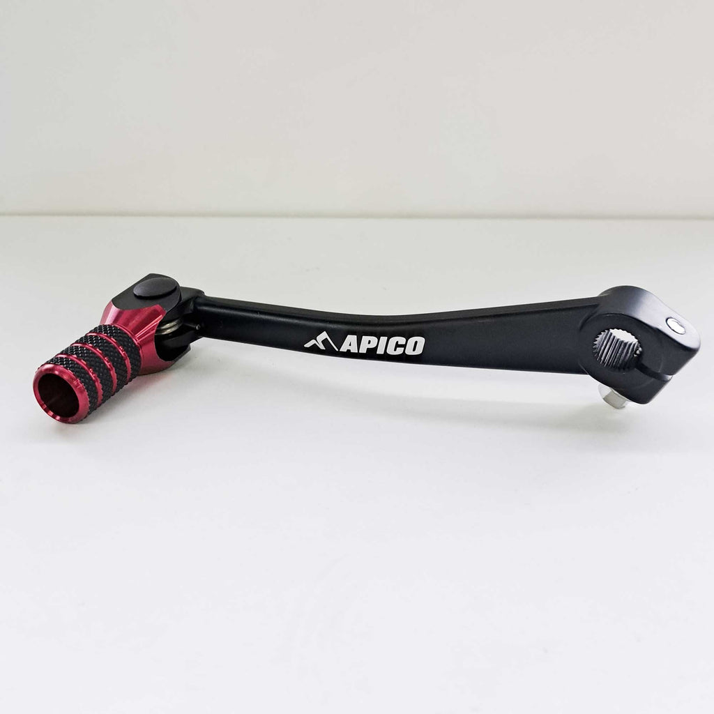 Apico - Gear Lever - Elite - CRF50 04-26, CRF70 04-19, Most Pit Bikes - Black w/Red