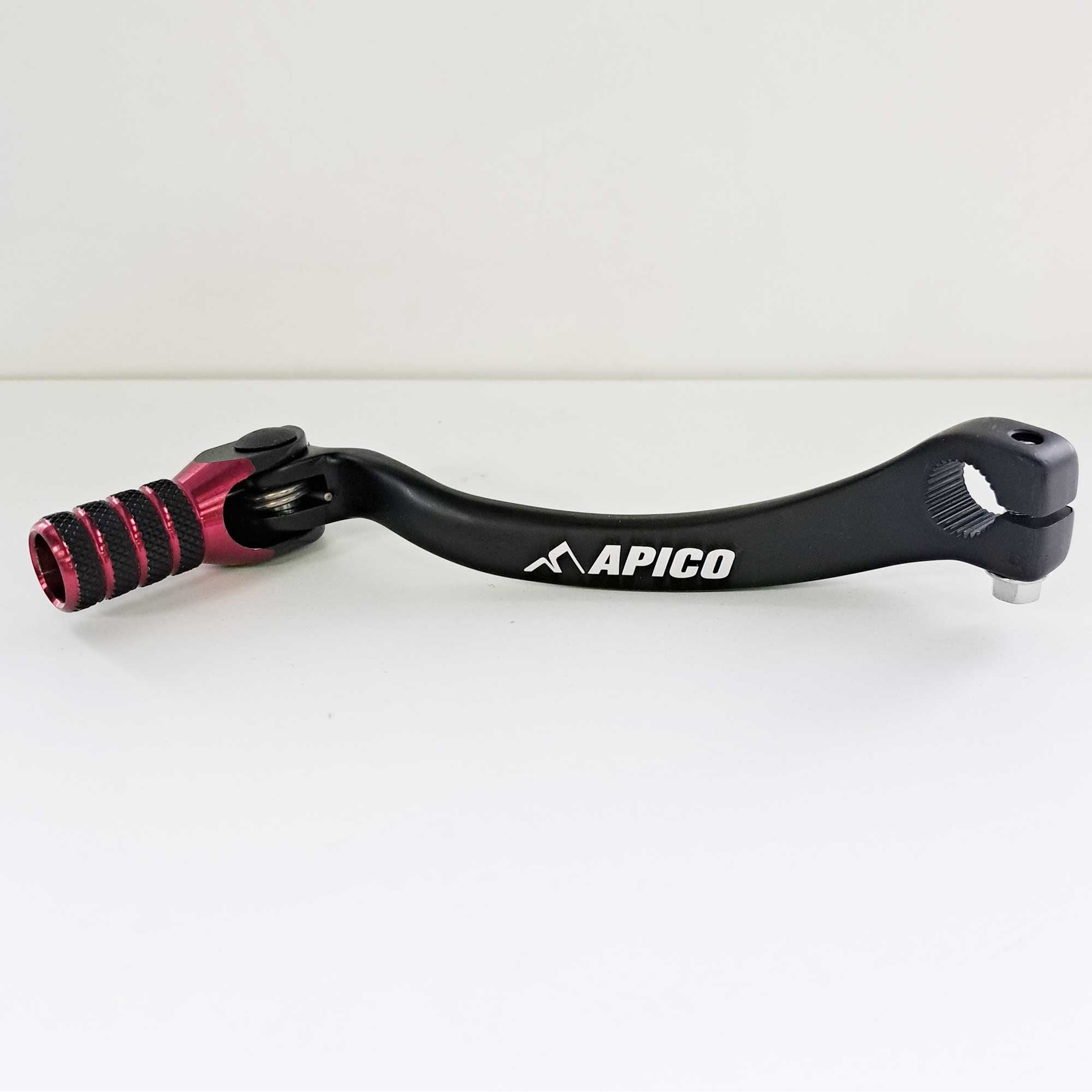 Apico - Gear Lever - Elite - CRF450 02-07 - Black w/Red