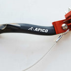 Apico - Rear Brake Lever/Pedal - KTM SX/SXF 125-450 23-27, EXC/EXCF 125-500 24-27, Husqvarna TC/FC 125-450 23-27, TE/FE 125-501 24-27, TX300 23-27, FX350/450 23-27, Gas Gas MC/MCF 125-450 24-27, EC/ECF 250-500 24-27, EX/EXF 250-450 24-27