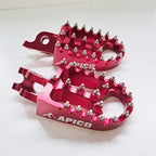 Apico - Foot Pegs - XTREME - CRF150 07-26, CR125/250 02-07, CRF250 R/X/RX/L 04-26, CRF450 02-26 R/X/RX/L, CRF250L 13-21, CRF300L 21-25, CRF1000L 18-26 - Red