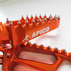 Apico - Foot Pegs - XTREME - KTM SX/SXF 125-450 23-27, EXC/EXCF 125-450 24-27, Husqvarna TC/FC 125-450 23-27, TE/FE 125-450 24-27, TX300 23-27, FX350/450 23-27, Gas Gas 125-500 24-27, MCF250/450 FACTORY 23-27