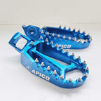 Apico - Foot Pegs - XTREME - KTM SX/SXF 125-450 23-27, EXC/EXCF 125-450 24-27, Husqvarna TC/FC 125-450 23-27, TE/FE 125-450 24-27, TX300 23-27, FX350/450 23-27, Gas Gas 125-500 24-27, MCF250/450 FACTORY 23-27