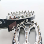 Apico - Foot Pegs - PRO-BITE - RMZ250 10-26, RMZ450 10 & 12-26 - Black