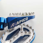 Apico - Foot Pegs - PRO-BITE - YZ65 18-27, YZ85 98-27, YZ125/250 99-27, YZF250 01-23, YZF450 03-22, WRF250 01-24, WRF450 03-23, YZF/WRF400/426 98-02, YZ125X 20-27, YZ250X 16-27