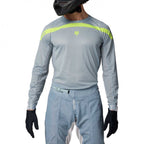 Fox (SALE) Jersey & Pant Kit - Airline AVIATION (Grey/Yellow)