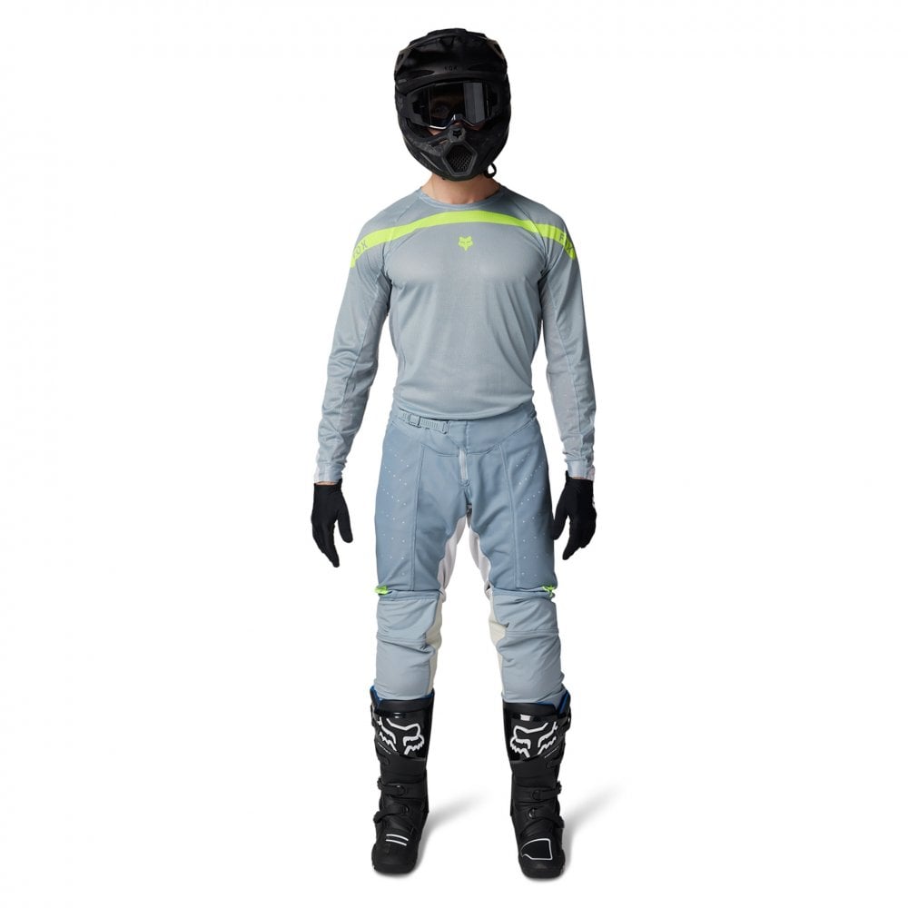 Fox (SALE) Jersey & Pant Kit - Airline AVIATION (Grey/Yellow)
