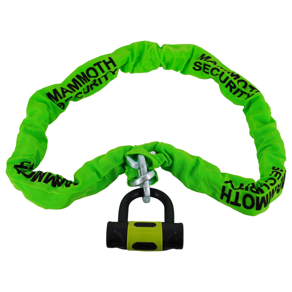 Mammoth (Security) Lock & Chain - 10mm X 1.5m With D-Lock (LOCM023)