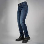 Bull-It Women's Harrier (AA) Slim Motorcycle Jeans (Blue) Regular Leg