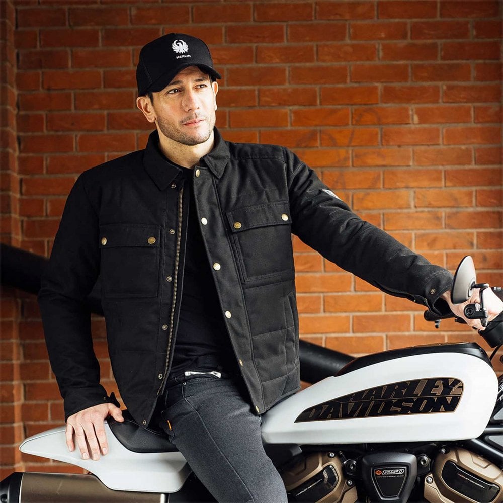 Merlin (2025) Riding Jacket - Codsall Baffle (D3O) (AA) - Black