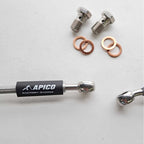 Apico Brake Hose (Front) Gas Gas MC 125-300 24-26, MCF 250-450 24-26, EC250/300 21-26, ECF 250/350 21-26, ECF450/500 24-26, , EX250/300 24-26, EXF 250-450 24-26, Husqvarna TE 150-300 22-24, FE 250-501 22-24