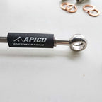 Apico Brake Hose (Front) Gas Gas MC 125-300 24-26, MCF 250-450 24-26, EC250/300 21-26, ECF 250/350 21-26, ECF450/500 24-26, , EX250/300 24-26, EXF 250-450 24-26, Husqvarna TE 150-300 22-24, FE 250-501 22-24