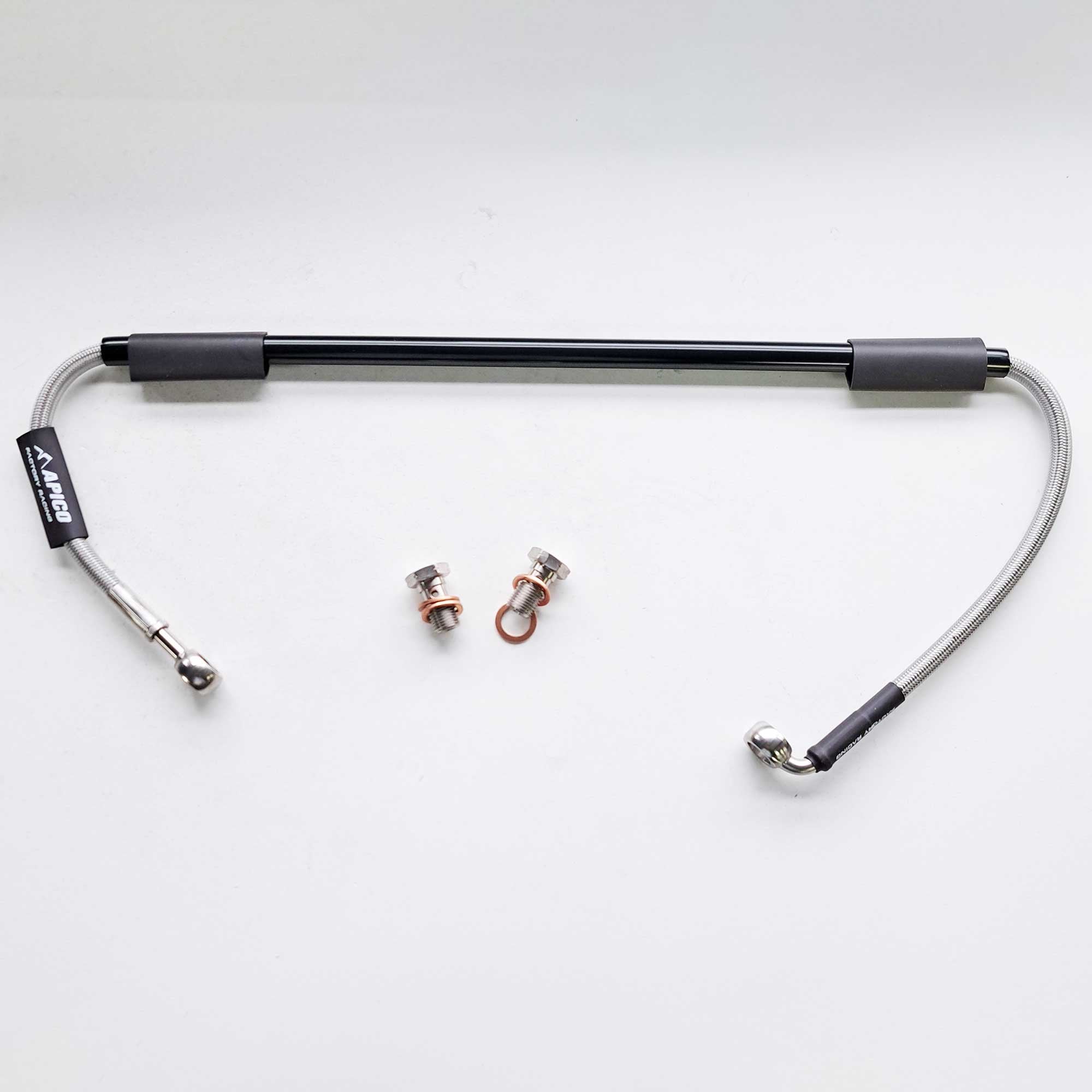 Apico - Brake Hose - Rear - Gas Gas MC125 24-26, MC150 25-26, MC250 24-26, MC300 25-26, MCF 250-450 24-26, EC250/300 21-36, ECF 250/350 21-26, ECF450/500 24-26, EX/EXF 250-450 24-26, Husqvarna TE 150-300 22-24, FE 250-501 22-24